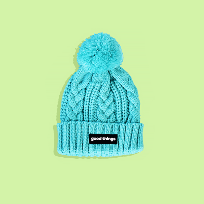 Bailey Knitted Beanie with Pompom
