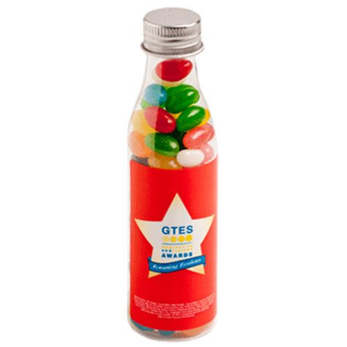Jelly Beans 100g in Soda Bottle with Silver cap