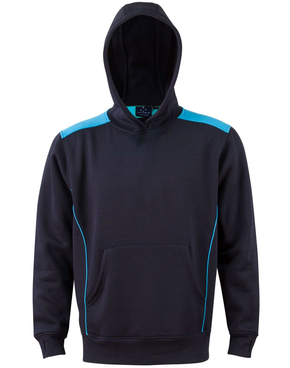 FL19K_NavyAqua_l Croxton Hoodie Kid’s