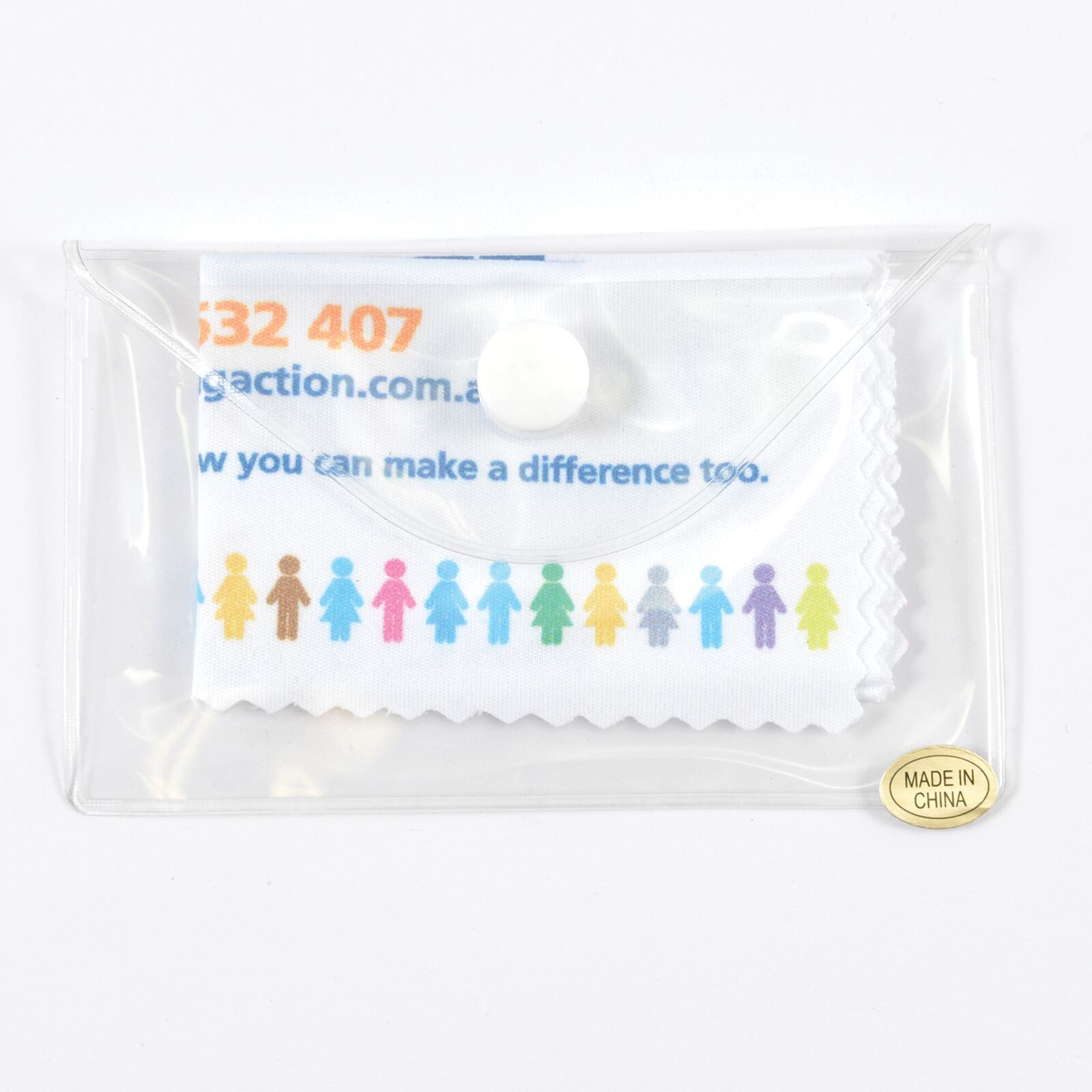 Zig Zag Edging Economy Microfibre Lens Cloth