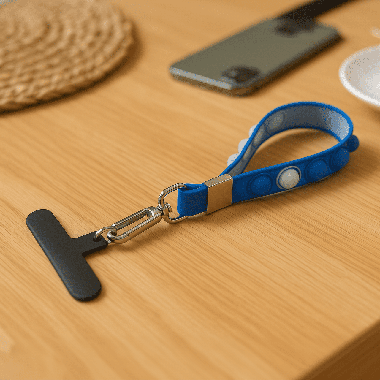 Popper Phone Tether Wristlet