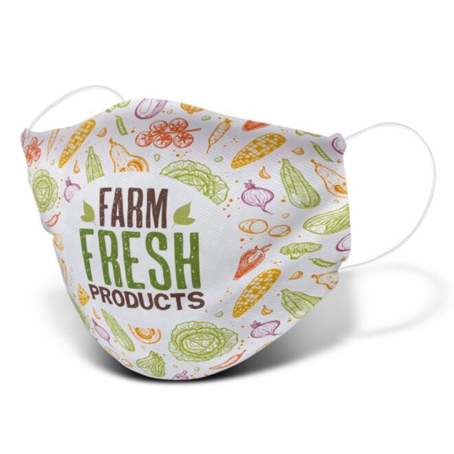 Reusable Face Mask Full Colour – Large