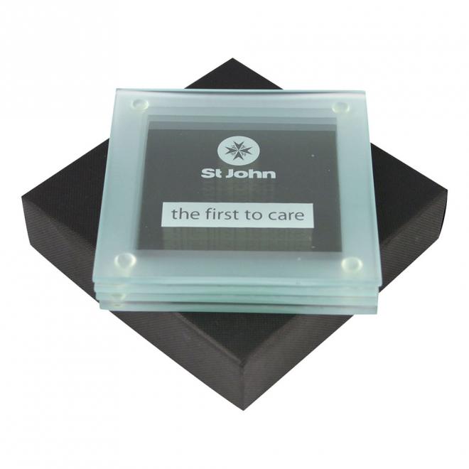Glass Coaster Set