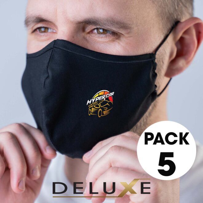 5 Pack – Deluxe Face Masks