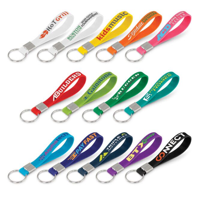 Silicone Key Ring – Debossed