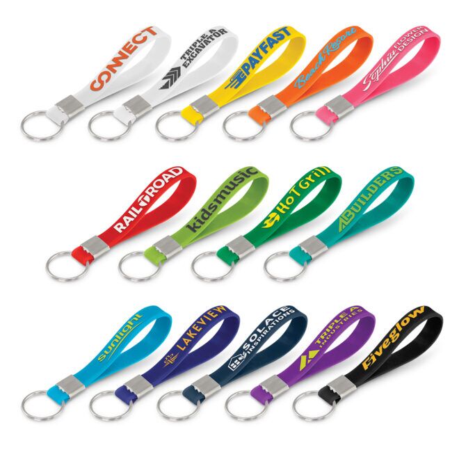 Silicone Key Ring – Embossed