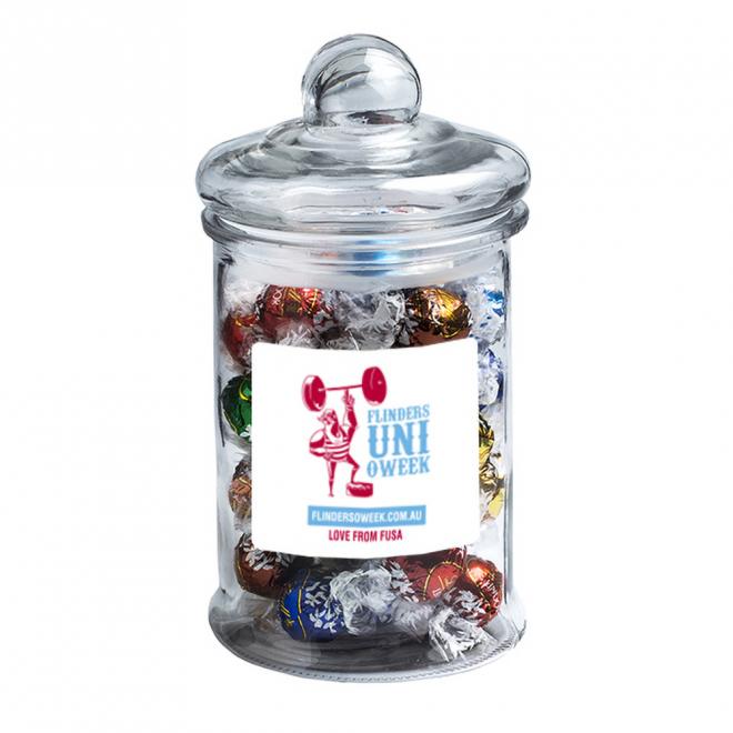 40 Lindt Balls in Big Apothecary Jar