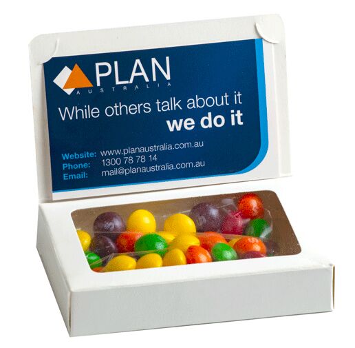 Bizcard Box with 50g Skittles
