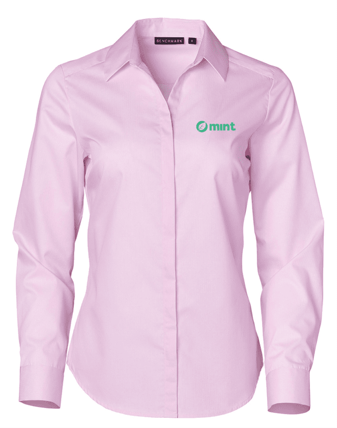 M8110L Barkley Ladies Taped Seam Long Sleeve Shirt