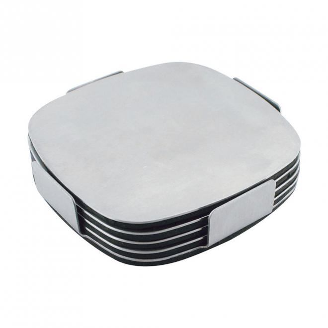 Executive Stainless Steel Coaster Set