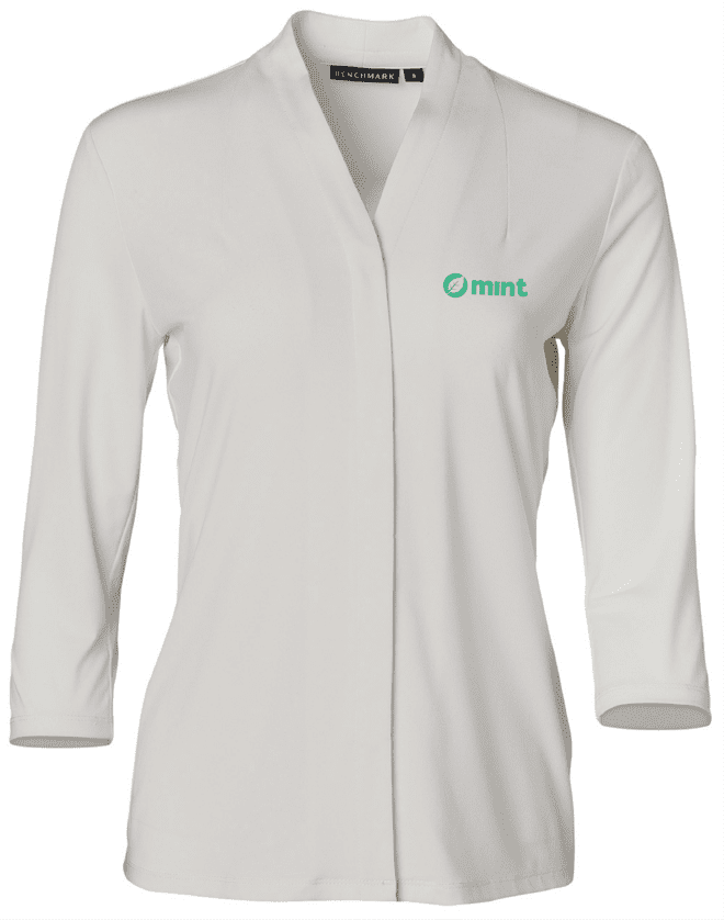 Ladies 3/4 Sleeve Stretch Knit Top Isabel
