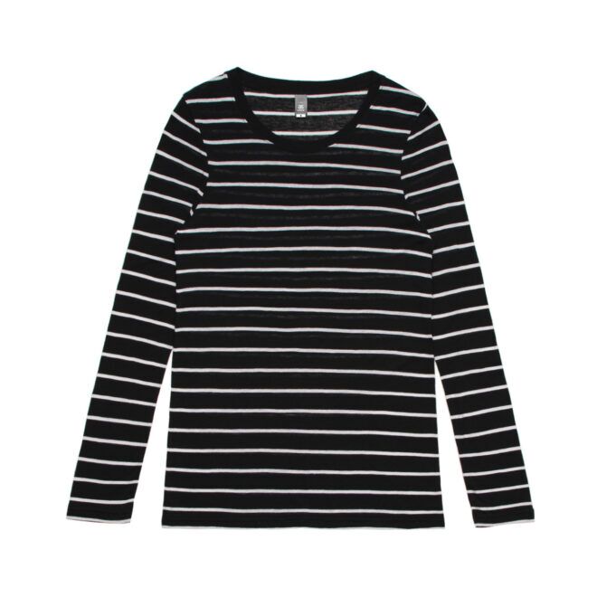 Wo’s Fine Stripe L/S Tee