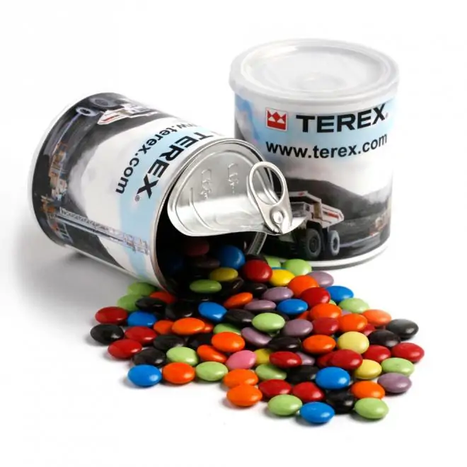 Choc Beans in Pull Can 200G (Mixed Colours or Corporate Colours)