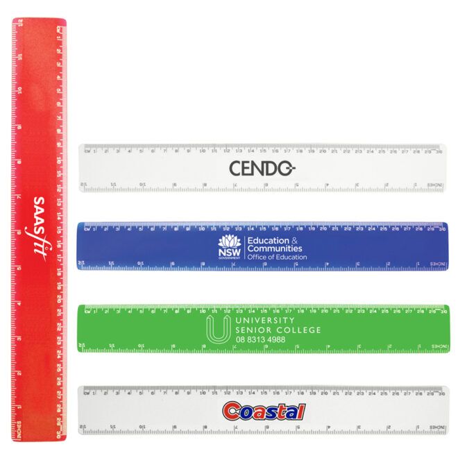 30cm Metric Plastic Ruler