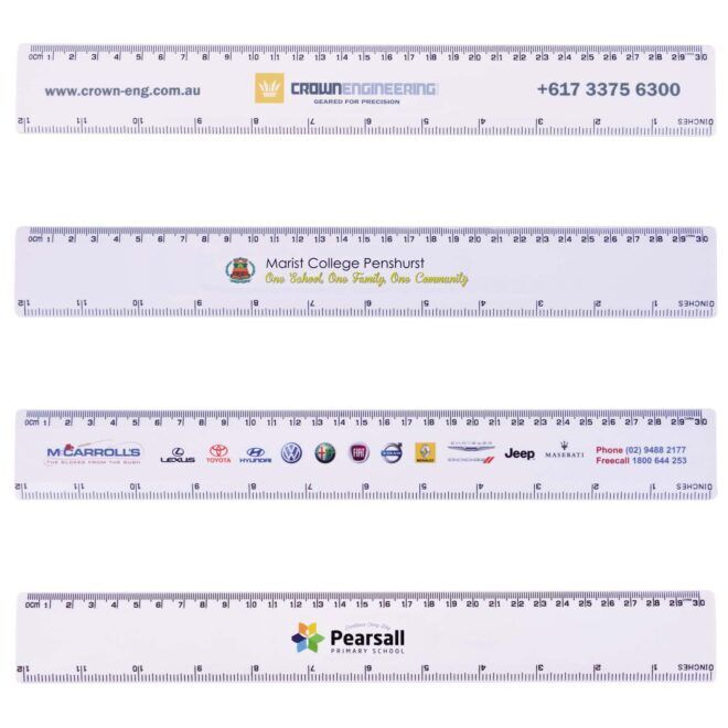 White 30cm Ruler