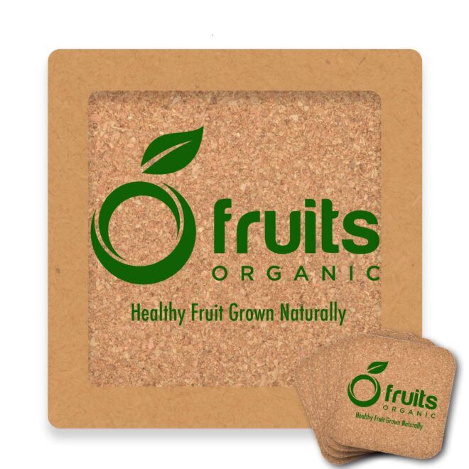 Villa Cork Square Coaster – Set of 4