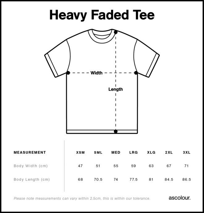 Mens Heavy Faded Tee