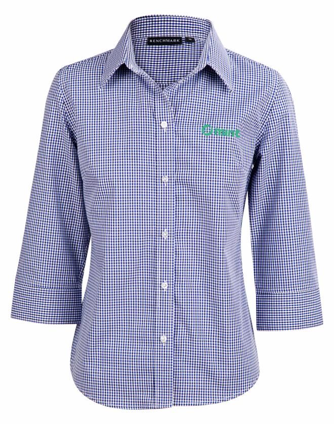 Ladies’ Multi-Tone Check 3/4 Sleeve Shirt