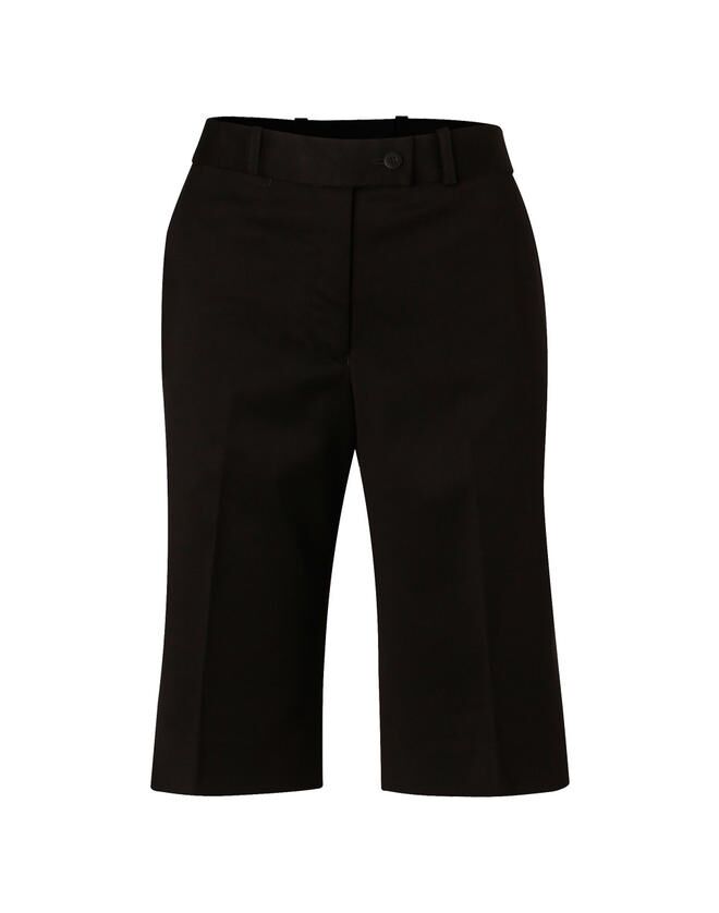 Women’s Poly/Viscose Stretch Knee Length Flexi Waist Shorts