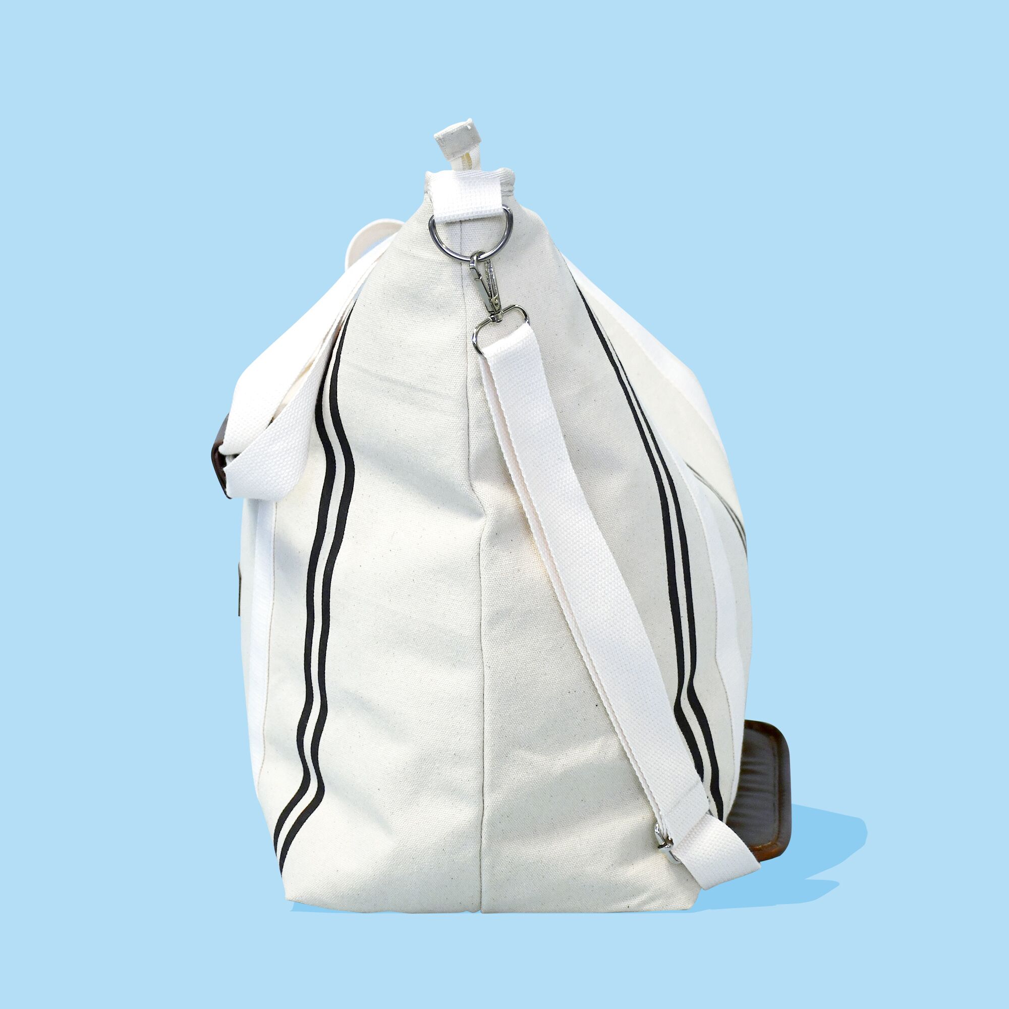 02_Grey Beach Bag Canvas Beach Bag