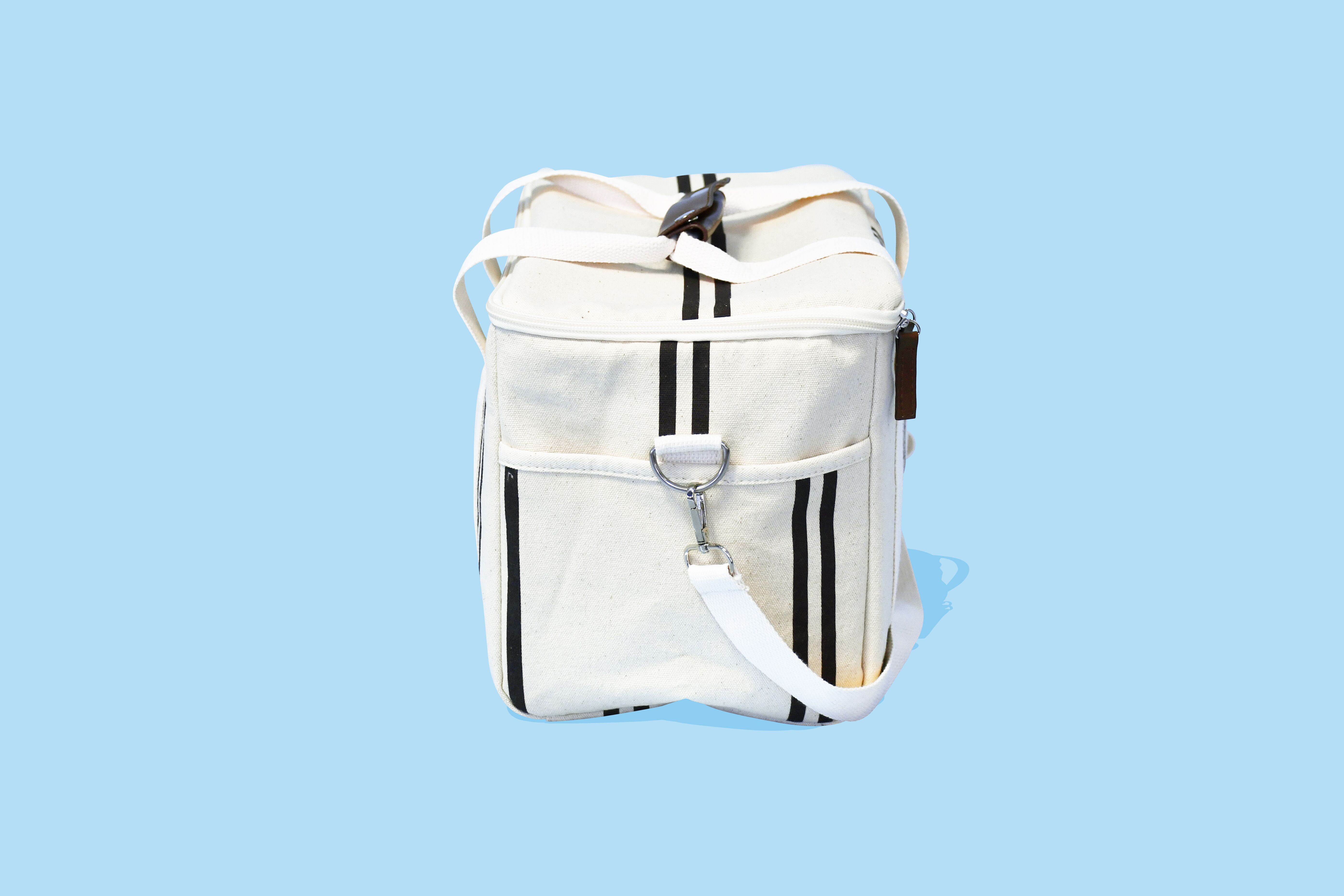 02_Grey Cooler Bag Canvas Cooler Bag