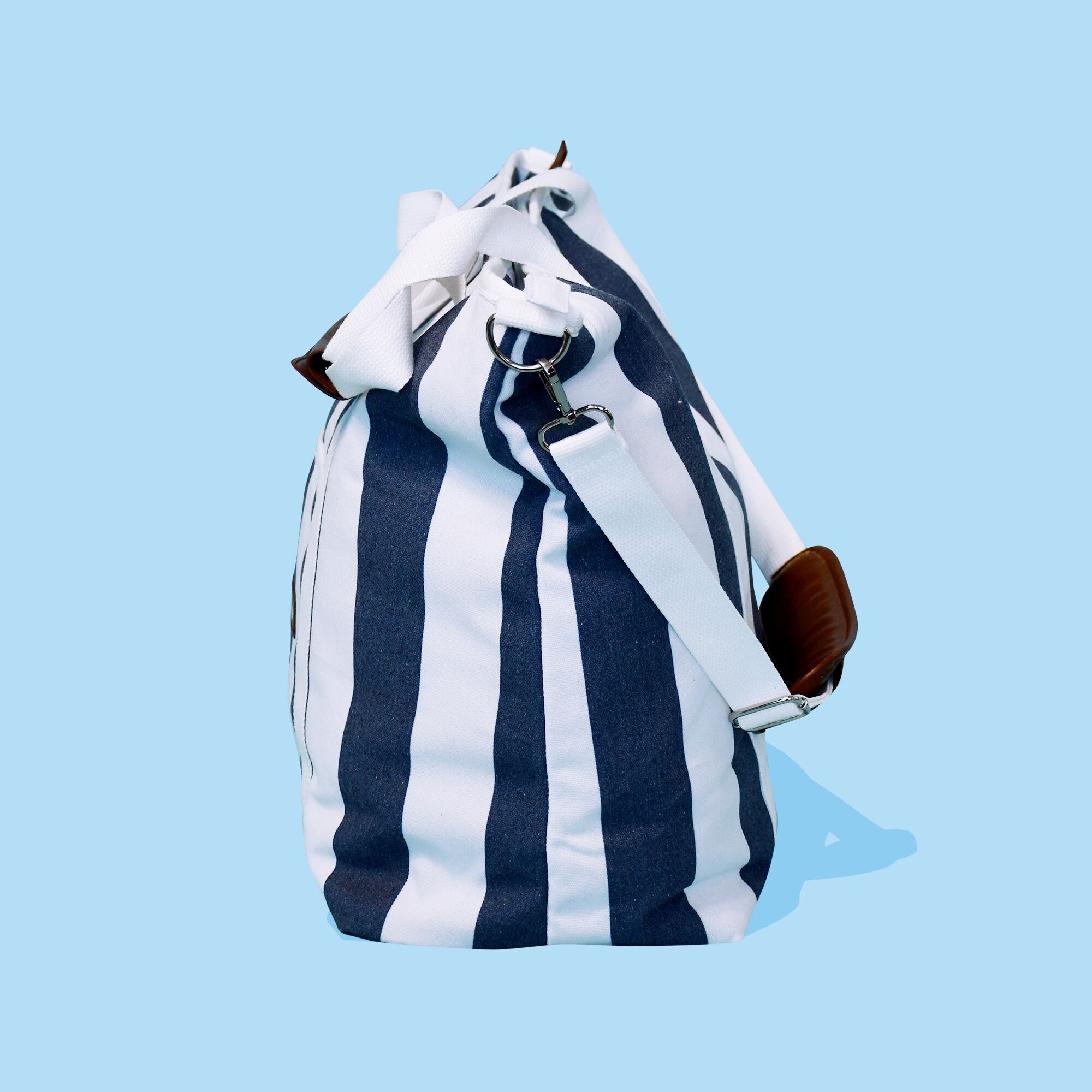 02_Navy_Beach Bag (1) Canvas Beach Bag