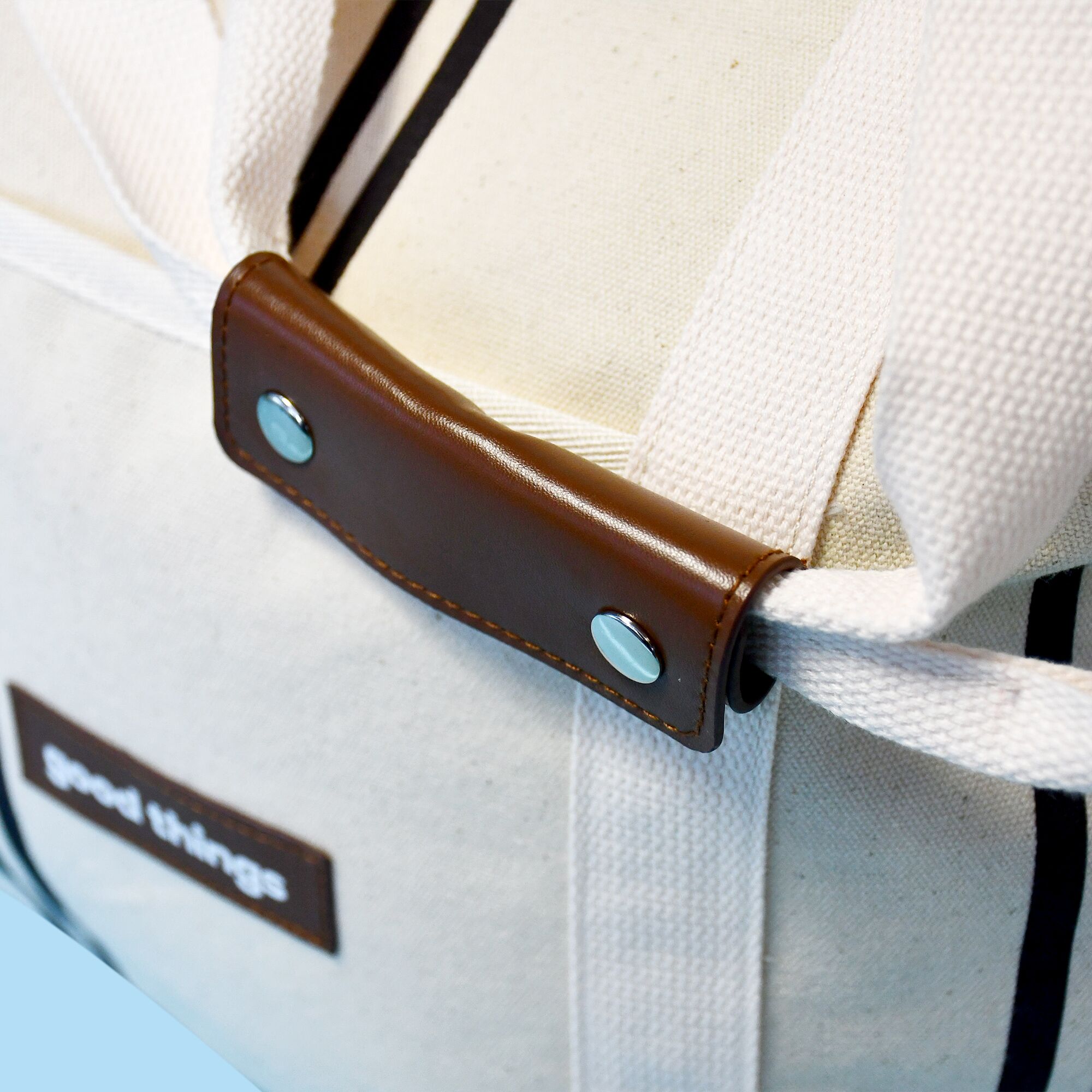 04_Grey Beach Bag Canvas Beach Bag