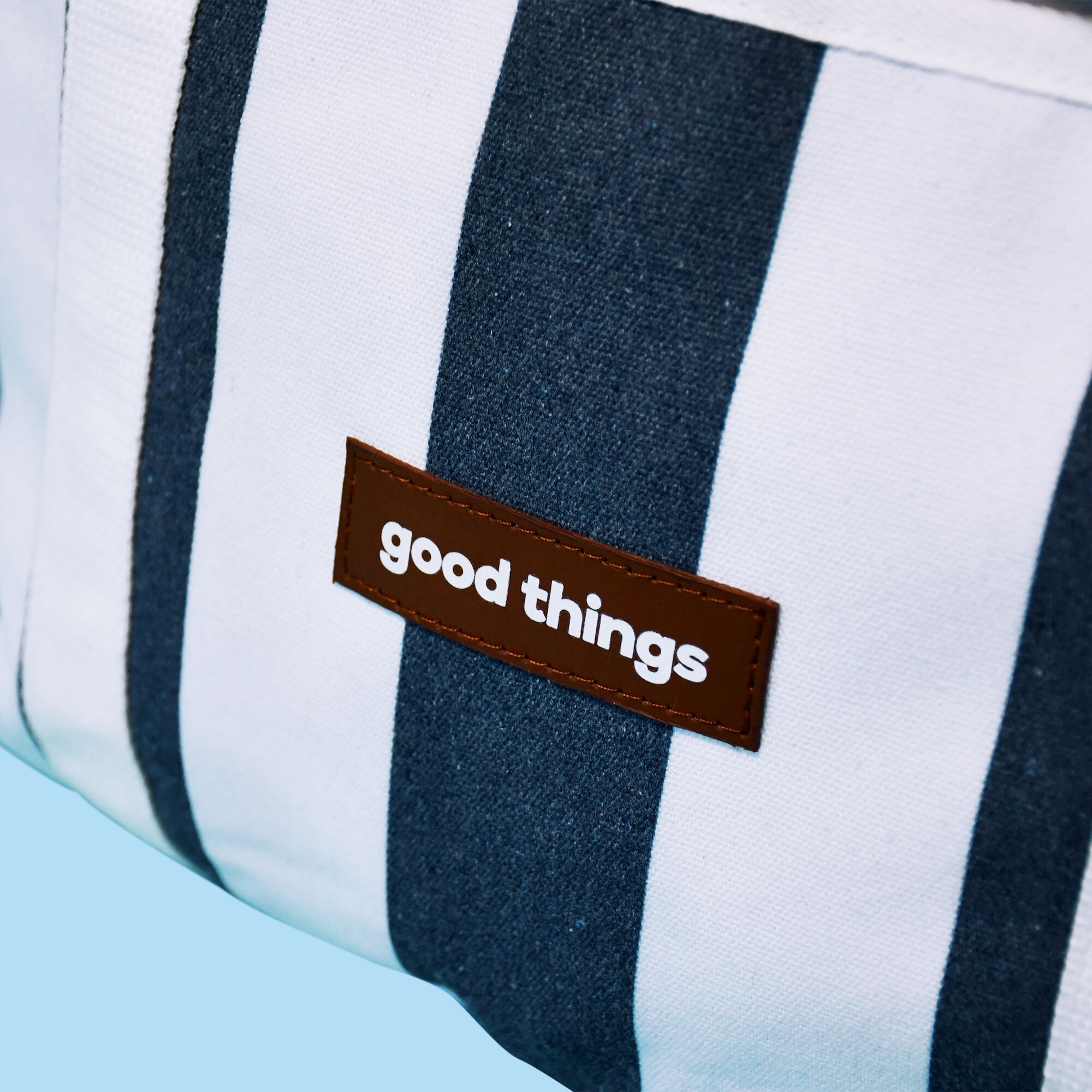 04_Navy_Beach Bag Canvas Beach Bag