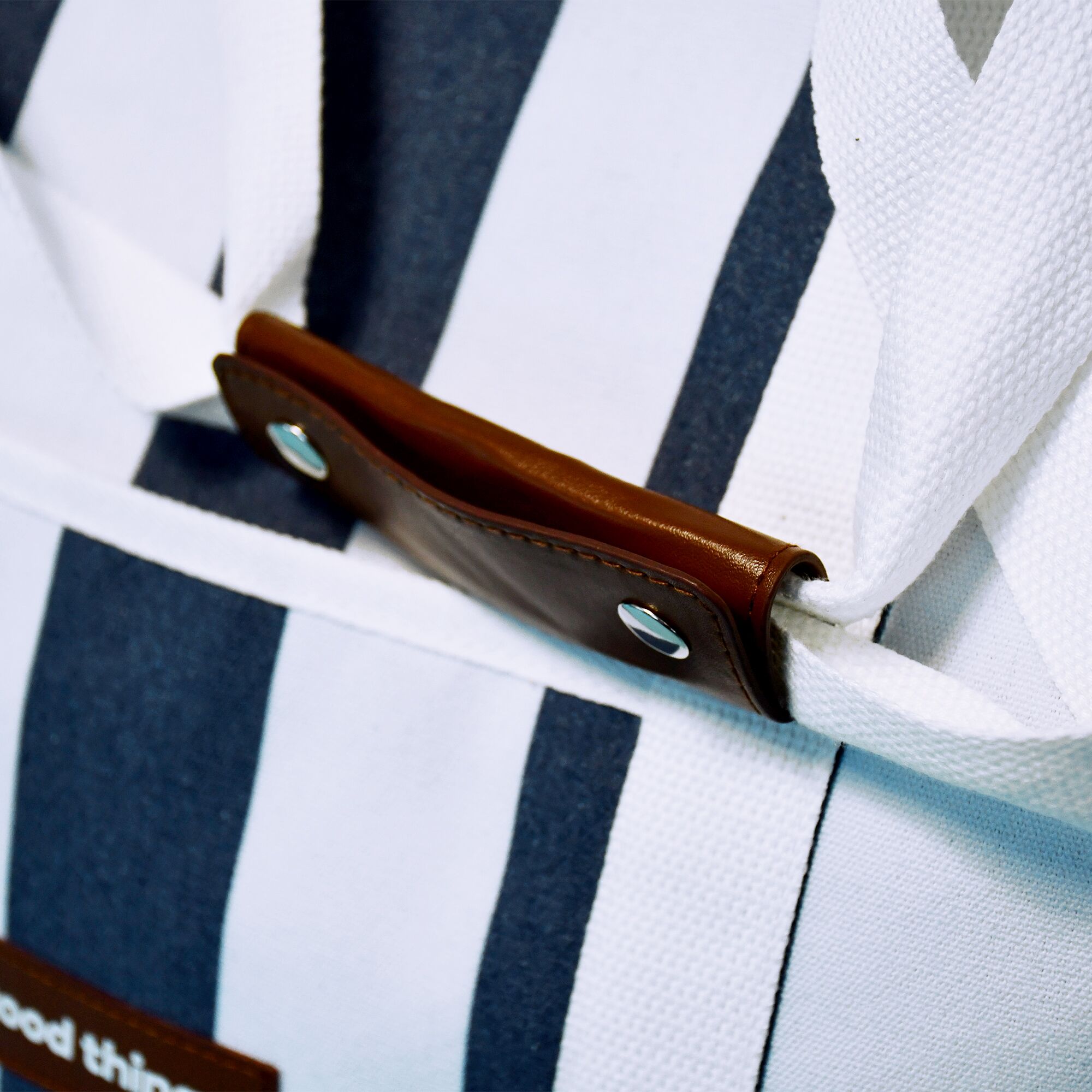 05_Navy_Beach Bag Canvas Beach Bag