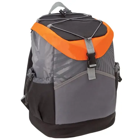 1107_Black:Orange:Grey:Grey Sunrise Backpack Cooler