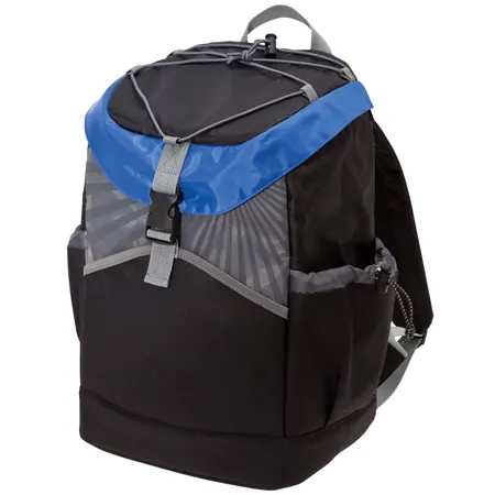 1107_Black:Royal:Grey:Black Sunrise Backpack Cooler