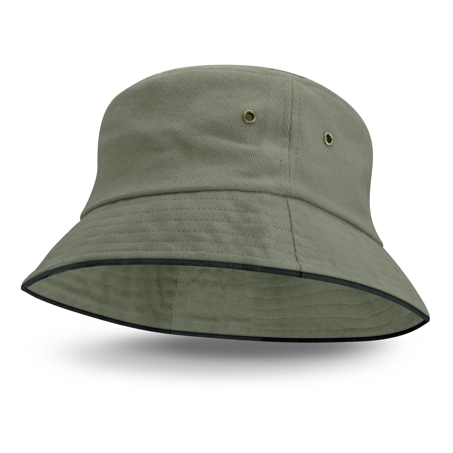 Coastal Bucket Hat – Black Trim