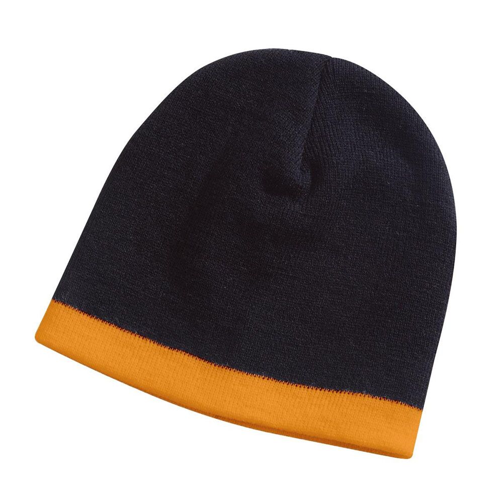 4240_orange Skull Beanie