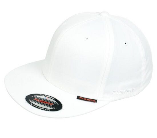 6297F_white Flexfit Pro Baseball Cap