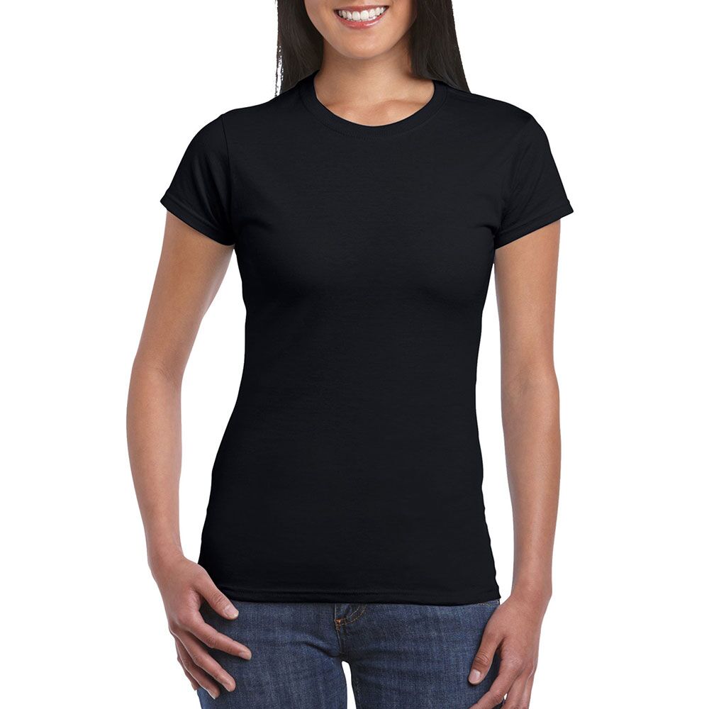 64000L_black Soft Style Ladies T-Shirt