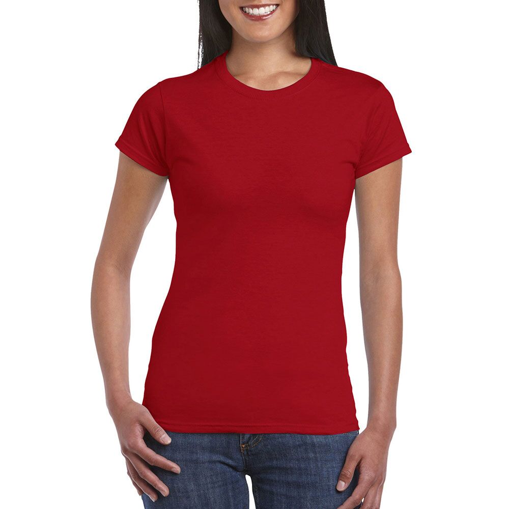 64000L_cherryred Soft Style Ladies T-Shirt