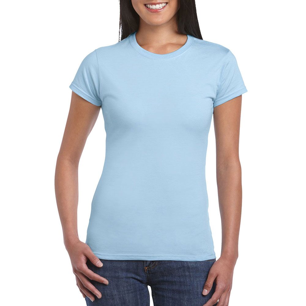 64000L_lightblue Soft Style Ladies T-Shirt