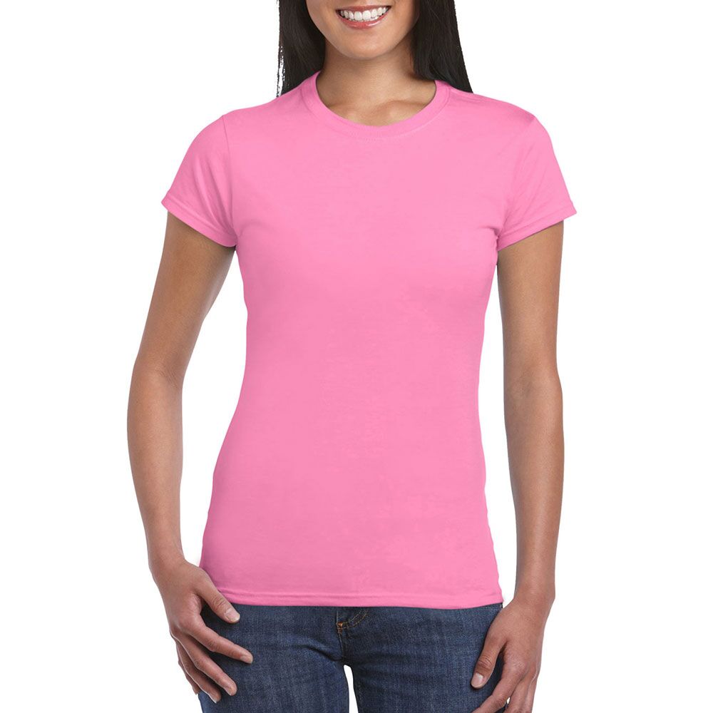 64000L_pink Soft Style Ladies T-Shirt