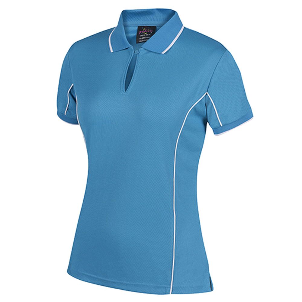 7LPI_aqua Ladies Piping Polo