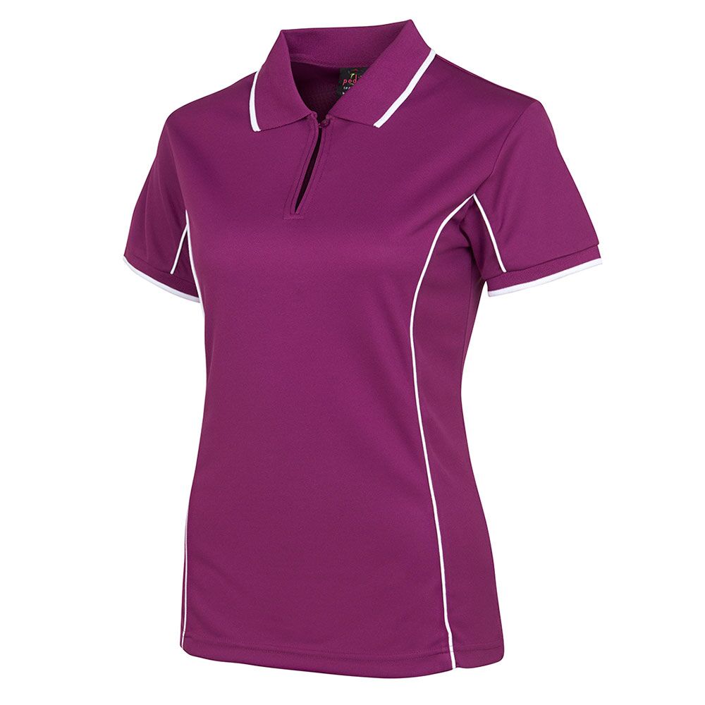 7LPI_mulberry Ladies Piping Polo