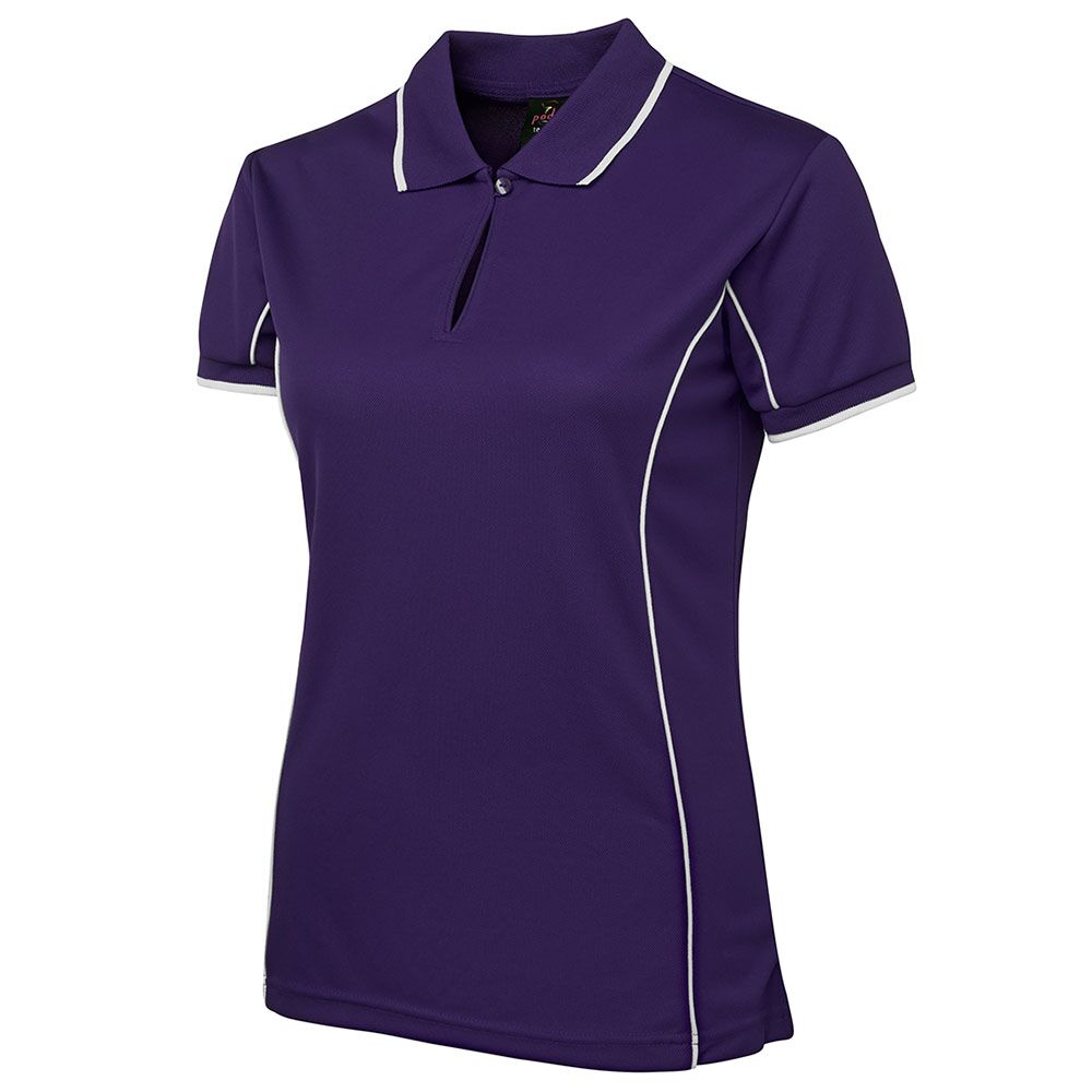 7LPI_purple Ladies Piping Polo
