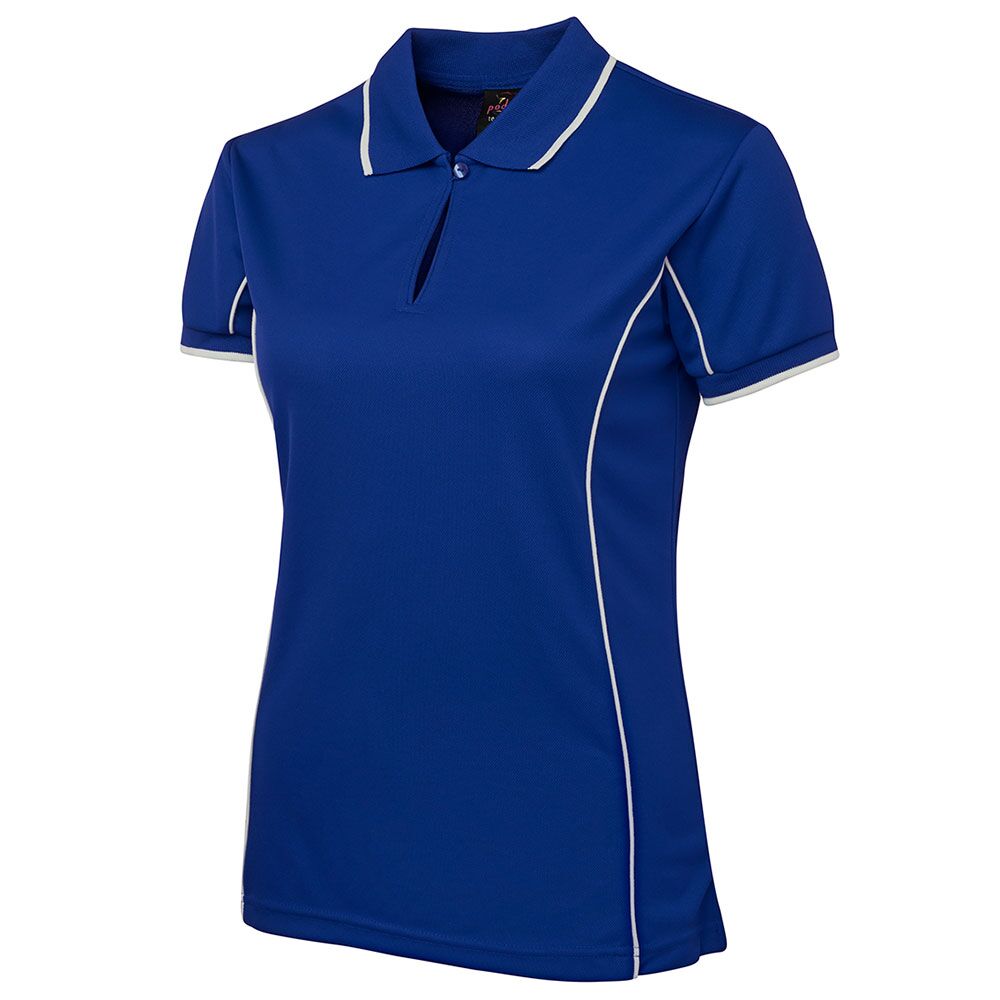 7LPI_royalblue Ladies Piping Polo