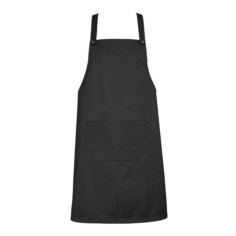 BA55_black Unisex Urban Bib Apron