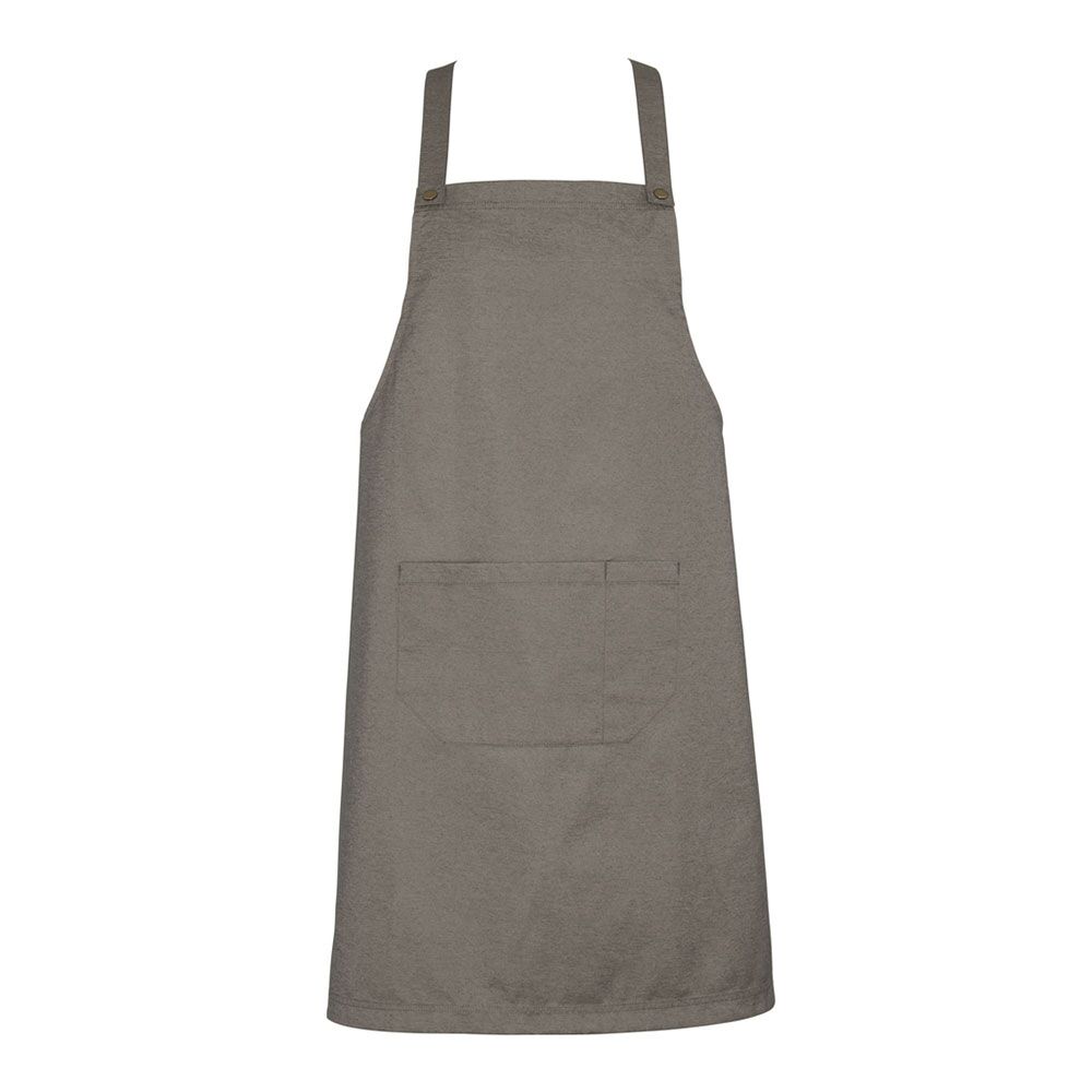 BA55_natural Unisex Urban Bib Apron