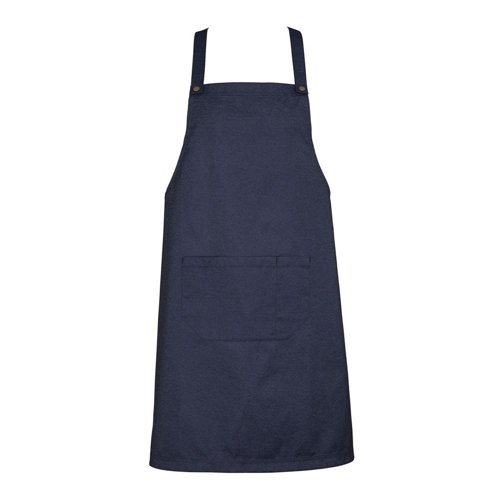 BA55_navyblue Unisex Urban Bib Apron