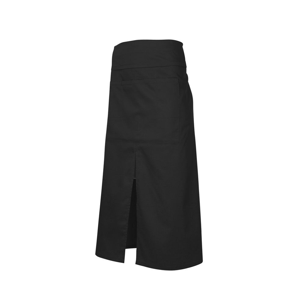 BA93_black Continental Style Full Length Apron