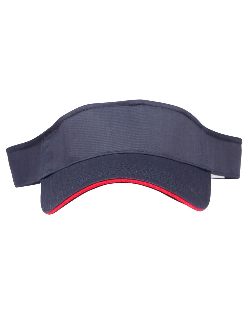 CH49_Navy.Red_l Contrast Sandwich Visor