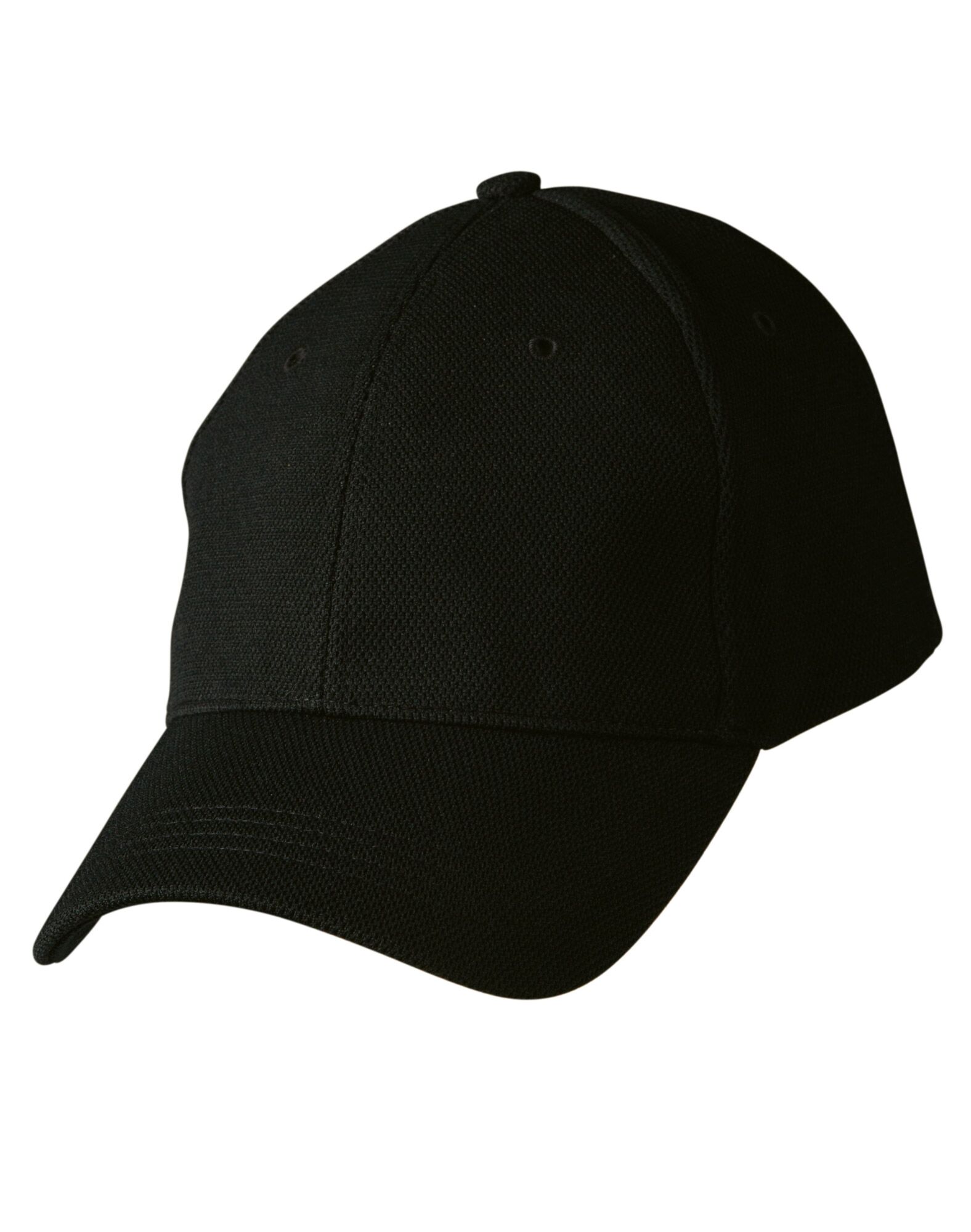 CH77_Black_l Pique Mesh Cap