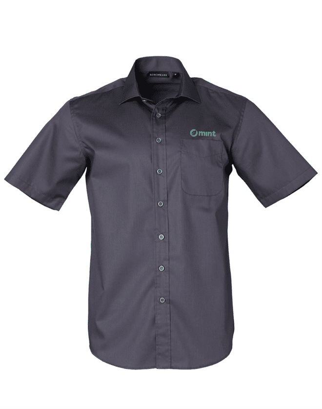 M7110S Barkley Mens Taped Seam Short Sleeve Shirt