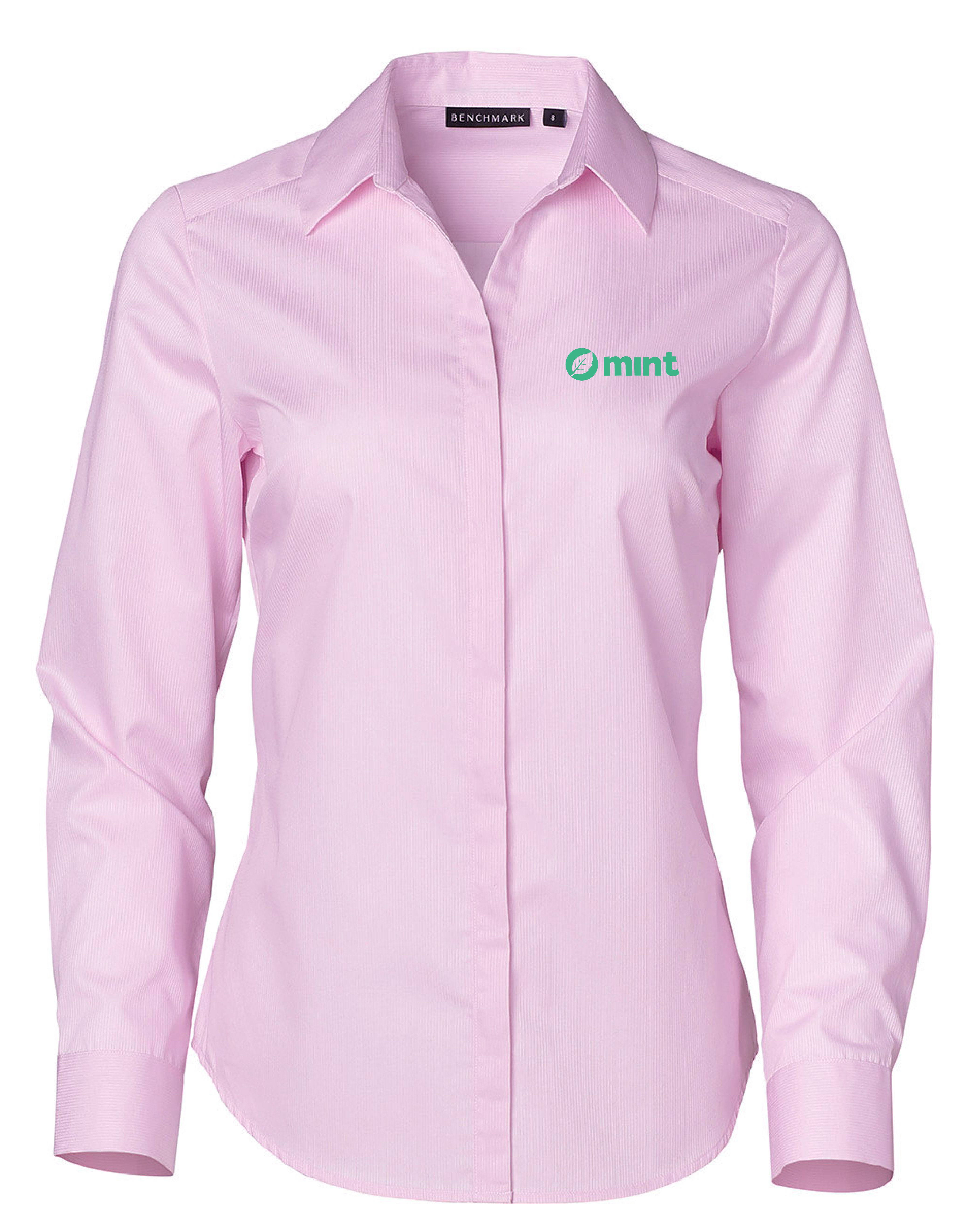 M8110L Barkley Ladies Taped Seam Long Sleeve Shirt